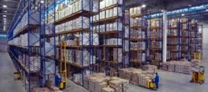 INSIDE VIEW OF A WAREHOUSE RACKING IN DUBAI