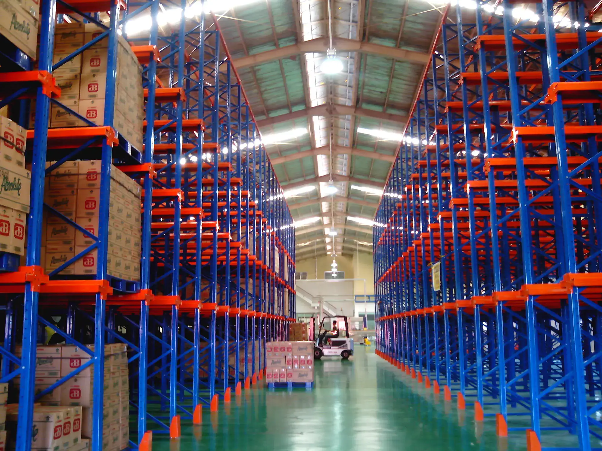 Racks inside of a warehouse in UAE