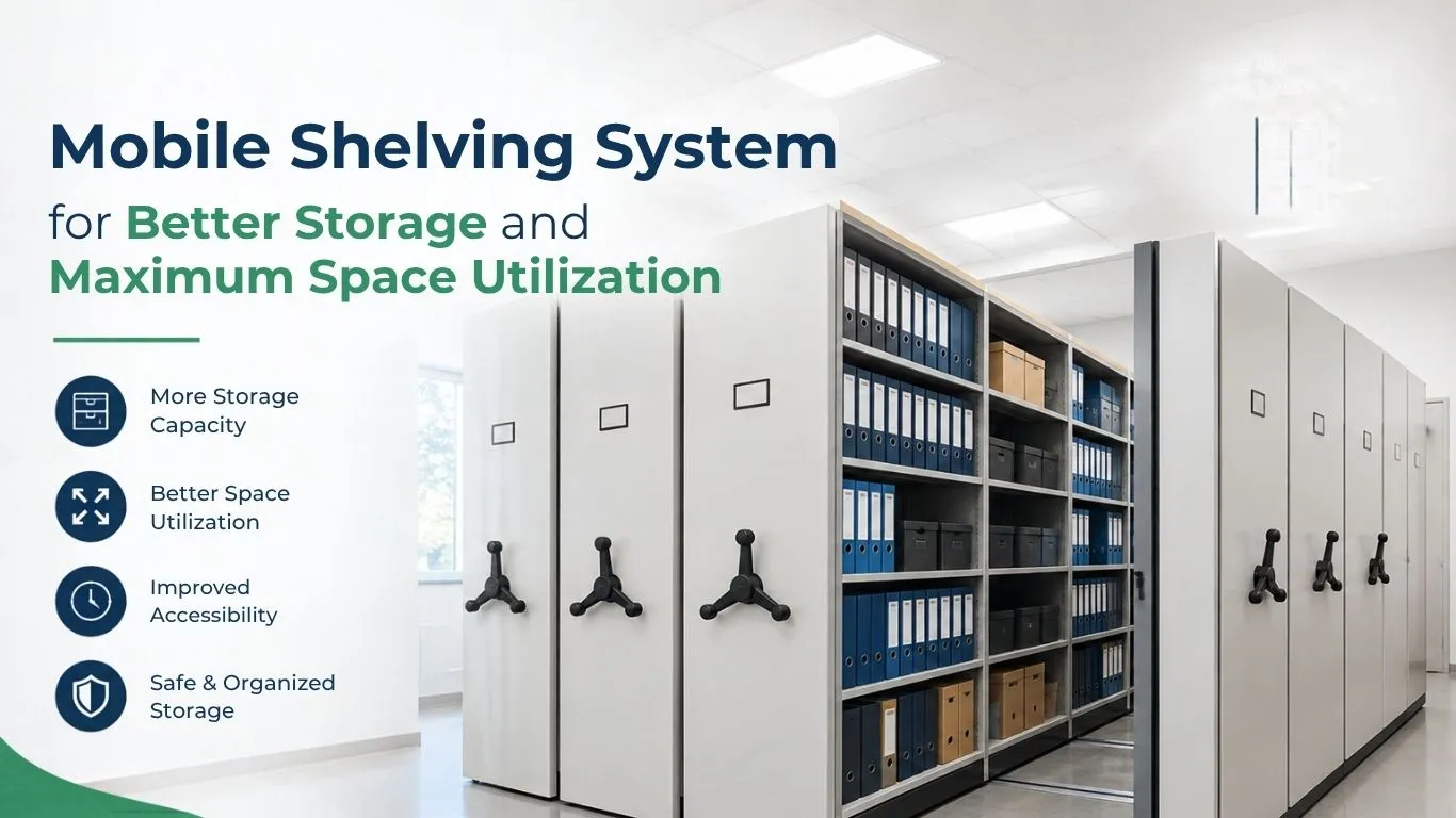Mobile shelving system for better storage and maximum space utilization