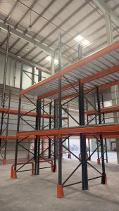 Industrial warehouse storage racks installed by racking and shelving companies in UAE